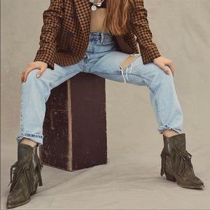 Free People Lawless Fringe Bootie